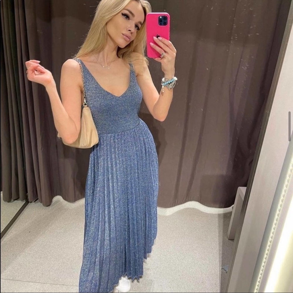 ZARA Limited Edition Metallic Dress
